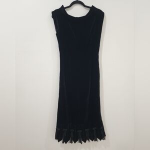 John Galliano Velvet Dress